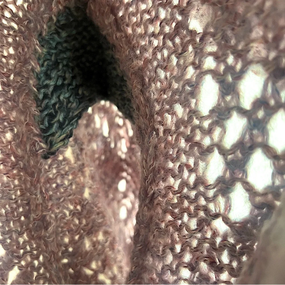 Handmade Crochet Sweater with Wide Rounded Peter Pan Collar in Pink - Picture 10 of 10
